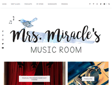Tablet Screenshot of mrsmiraclesmusicroom.com